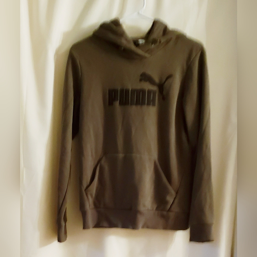 Original Puma Olive Green Hoodie